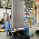 A fuel-cell stack. Each unit can produce about 1 MW of power.